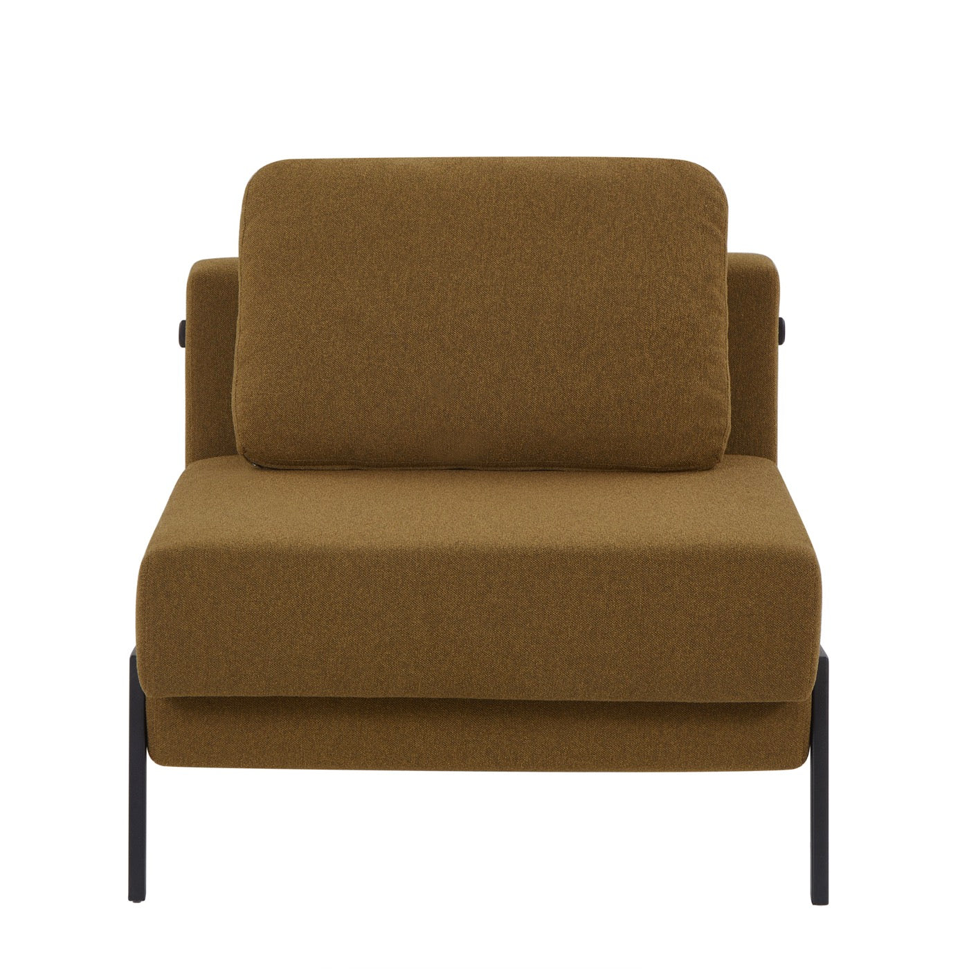 Nio - Fauteuil Convertible 1 Place - Tissu Marron