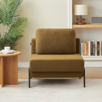 Nio - Fauteuil Convertible 1 Place - Tissu Marron