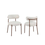 Noa - Lot De 2 Chaises - Tissu Beige