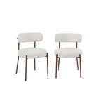Noa - Lot De 2 Chaises - Tissu Beige