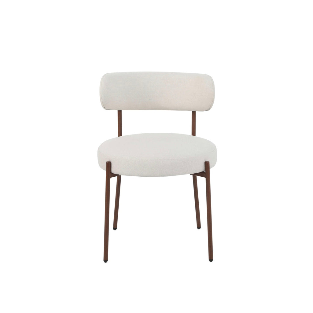 Noa - Lot De 2 Chaises - Tissu Beige