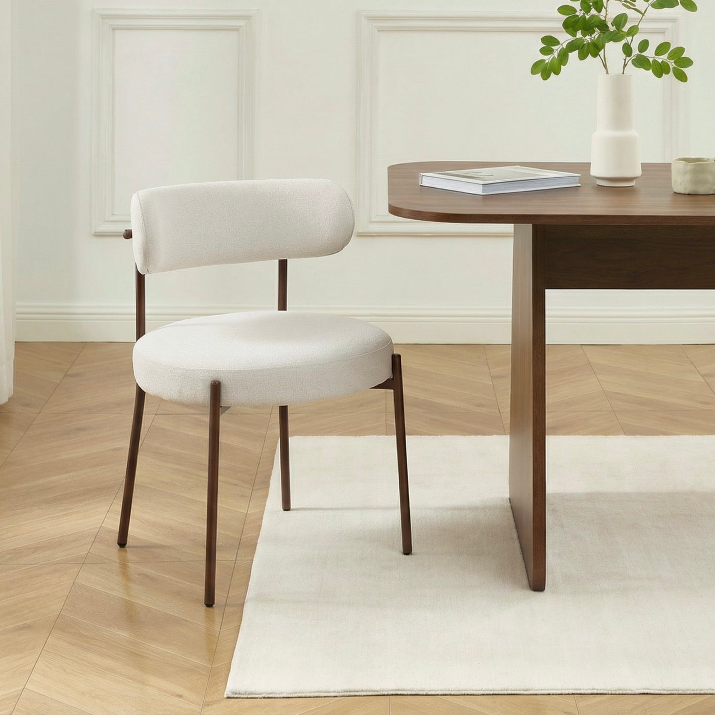 Noa - Lot De 2 Chaises - Tissu Beige