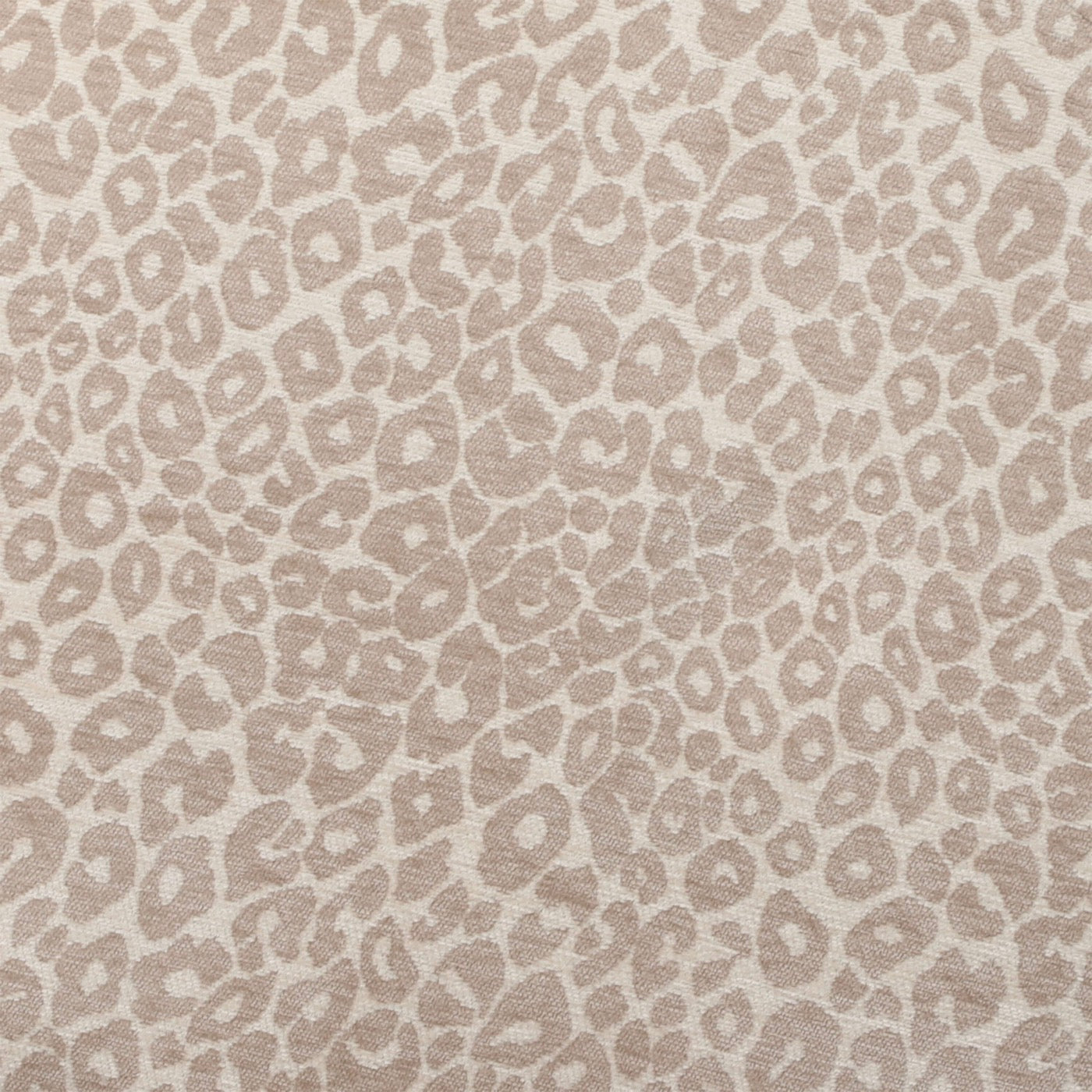 Noa - Lot De 2 Chaises - Tissu Imprimé Léopard Beige