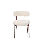 Noa - Lot De 2 Chaises - Tissu Léopard Écru