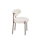 Noa - Lot De 2 Chaises - Tissu Léopard Écru