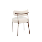 Noa - Lot De 2 Chaises - Tissu Léopard Écru