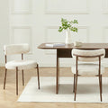 Noa - Lot De 2 Chaises - Tissu Léopard Écru
