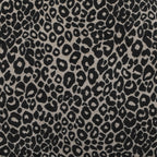 Noa - Lot De 2 Chaises - Tissu Imprimé Léopard Noir