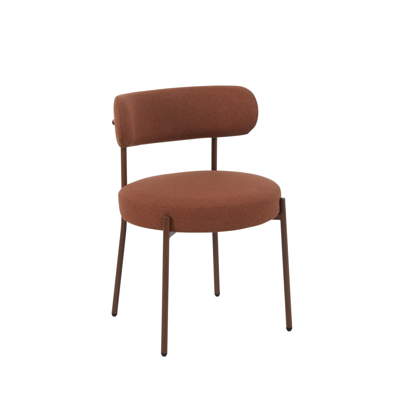Noa - Lot De 2 Chaises - Tissu Terracotta