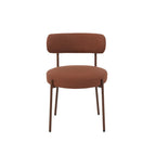 Noa - Lot De 2 Chaises - Tissu Terracotta