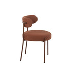 Noa - Lot De 2 Chaises - Tissu Terracotta