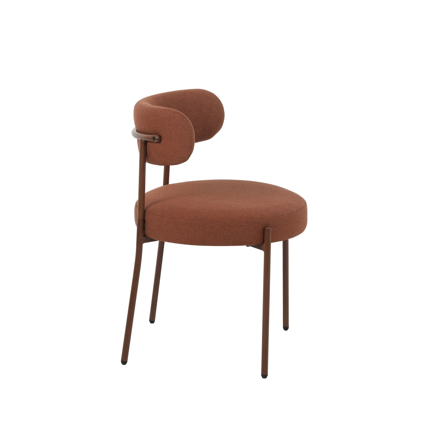 Noa - Lot De 2 Chaises - Tissu Terracotta