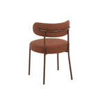 Noa - Lot De 2 Chaises - Tissu Terracotta