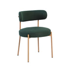Noa - Lot De 2 Chaises - Tissu Vert