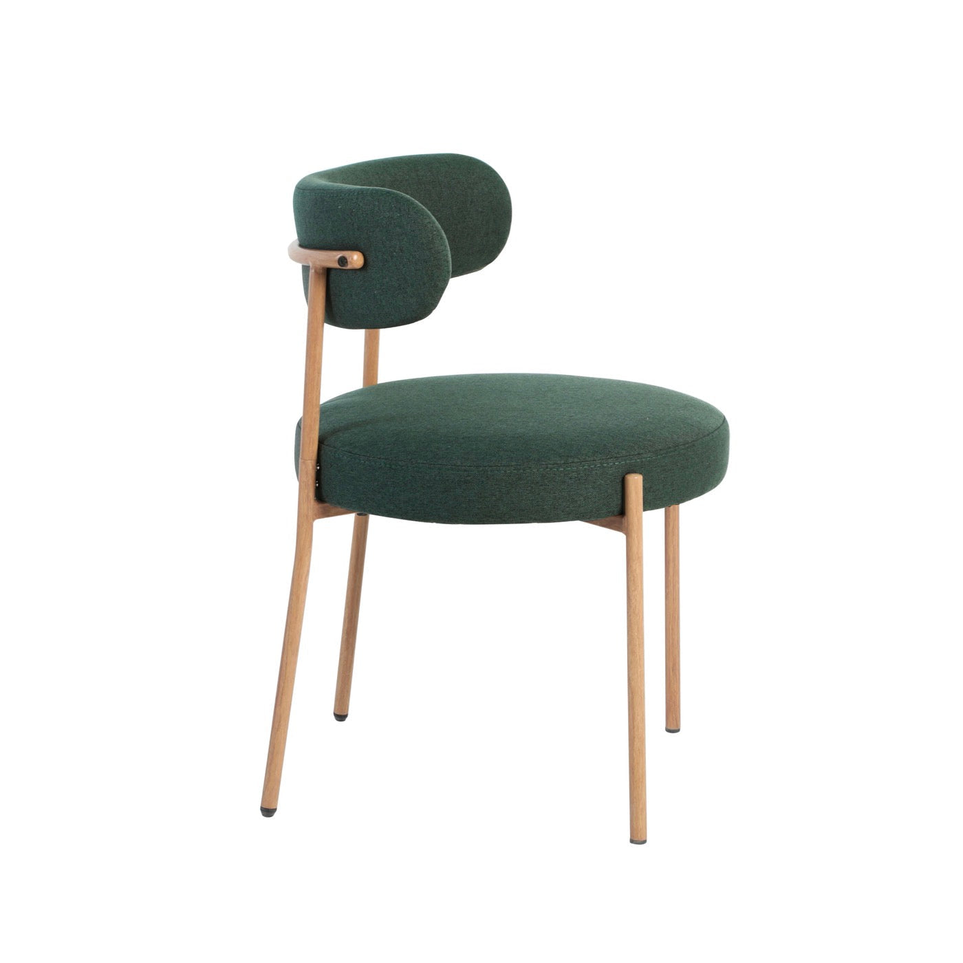 Noa - Lot De 2 Chaises - Tissu Vert