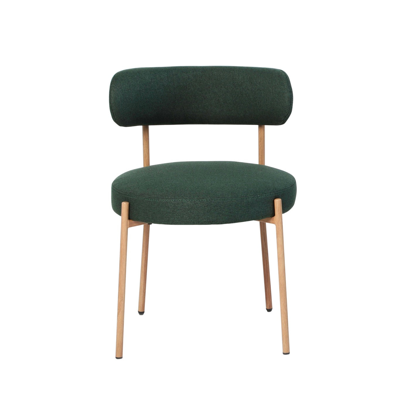 Noa - Lot De 2 Chaises - Tissu Vert