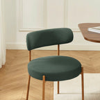 Noa - Lot De 2 Chaises - Tissu Vert