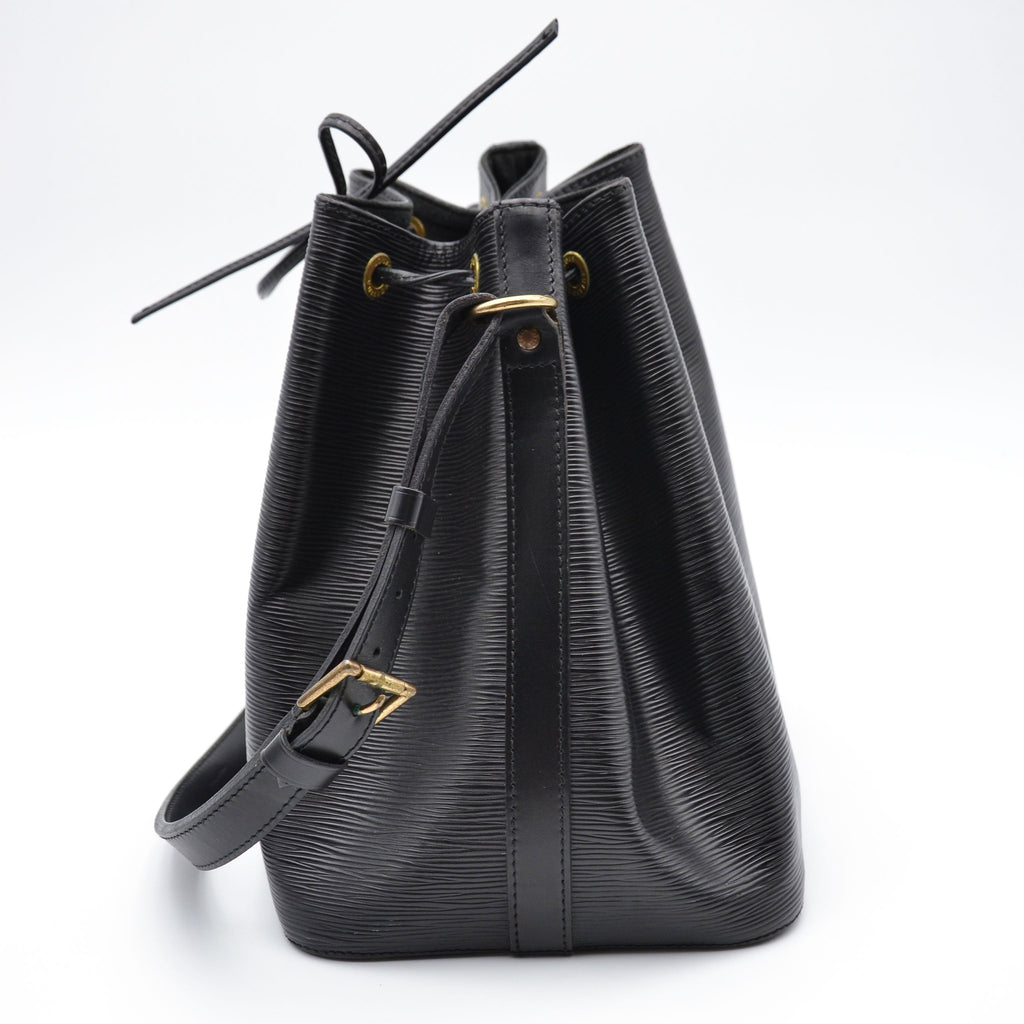 Noé Mm Cuir Épi Noir