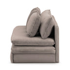 Noma - Banquette Convertible 3 Places - Velours Côtelé Taupe