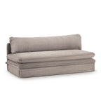 Noma - Banquette Convertible 3 Places - Velours Côtelé Taupe