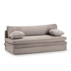 Noma - Banquette Convertible 3 Places - Velours Côtelé Taupe