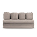 Noma - Banquette Convertible 3 Places - Velours Côtelé Taupe