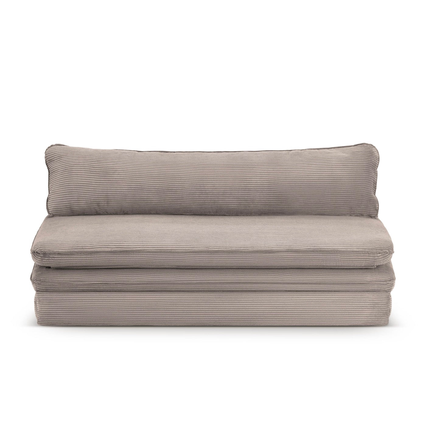 Noma - Banquette Convertible 3 Places - Velours Côtelé Taupe
