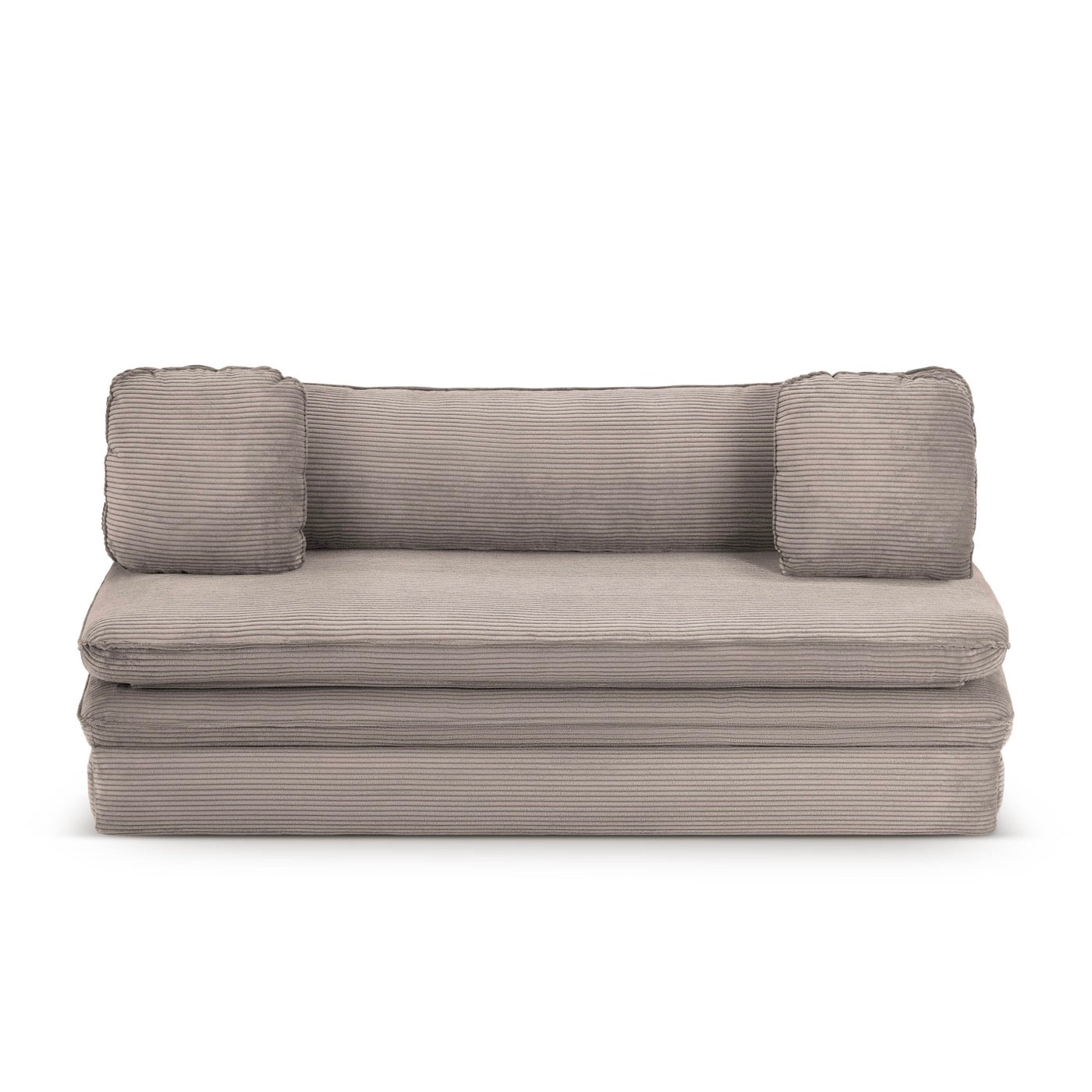 Noma - Banquette Convertible 3 Places - Velours Côtelé Taupe