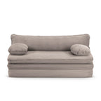 Noma - Banquette Convertible 3 Places - Velours Côtelé Taupe