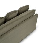 Noma - Banquette Convertible 3 Places - Velours Côtelé Vert