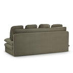Noma - Banquette Convertible 3 Places - Velours Côtelé Vert
