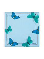 Authentic Cashmere - Foulard Imprimé Tissé Papillon Combo 1 Medog - Blue - 100% Cachemire - Mixte