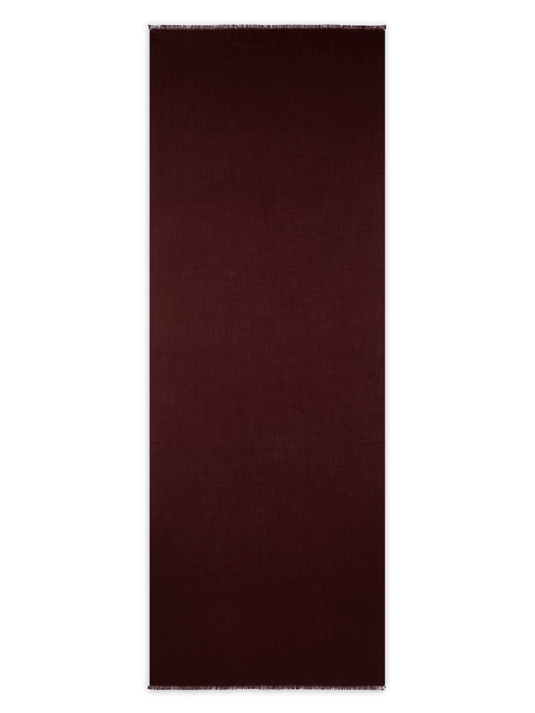 Authentic Cashmere - Etole Tissé Cacupe 210 X 75 Cm - Prune - 100% Cachemire - Mixte