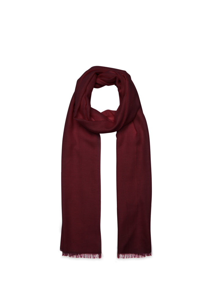 Authentic Cashmere - Etole Tissé Cacupe 210 X 75 Cm - Prune - 100% Cachemire - Mixte