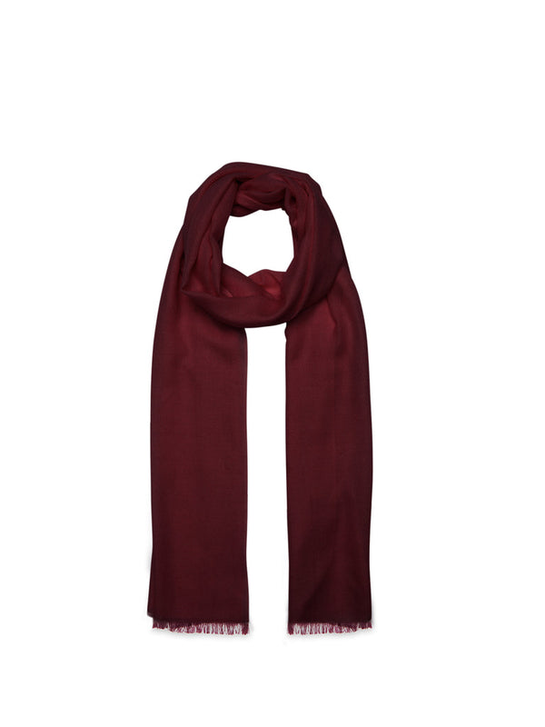 Authentic Cashmere - Etole Tissé Cacupe 210 X 75 Cm - Prune - 100% Cachemire - Mixte