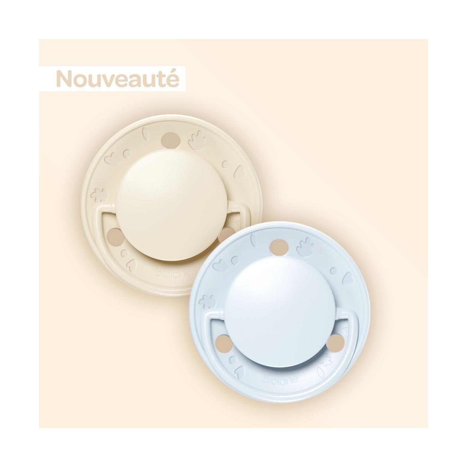 Lot De 2 Sucettes Rondes 0-6 Mois