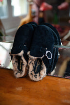 Mules - Cuir Suede Noir - Dakota