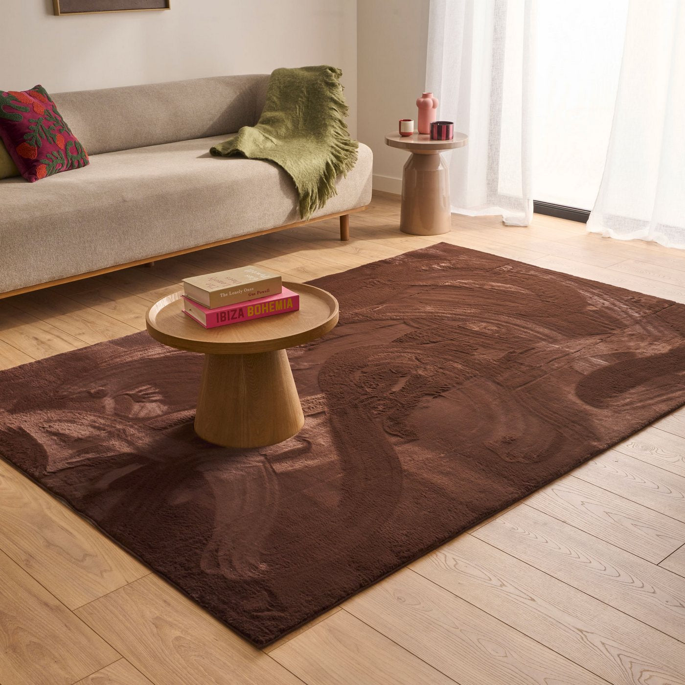 Nube - Tapis D'Intérieur - Polyester - Marron
