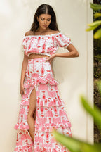 Jupe Nais - Broderies Rose