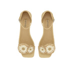 Narcissa Natural Flat Ankle Sandal