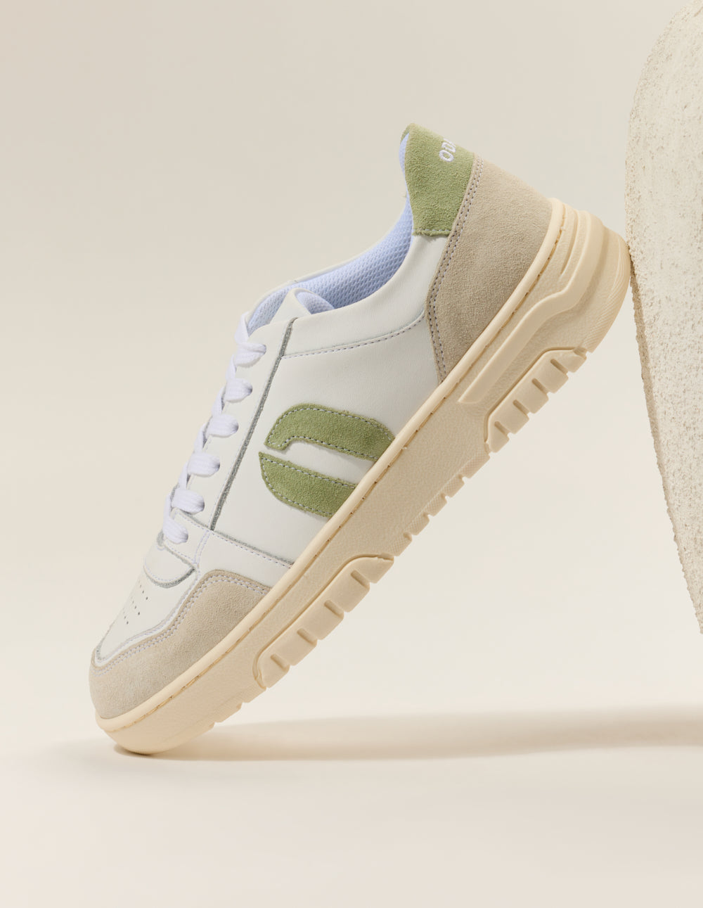 Baskets Basses Nora - Blanc Vert - Femme