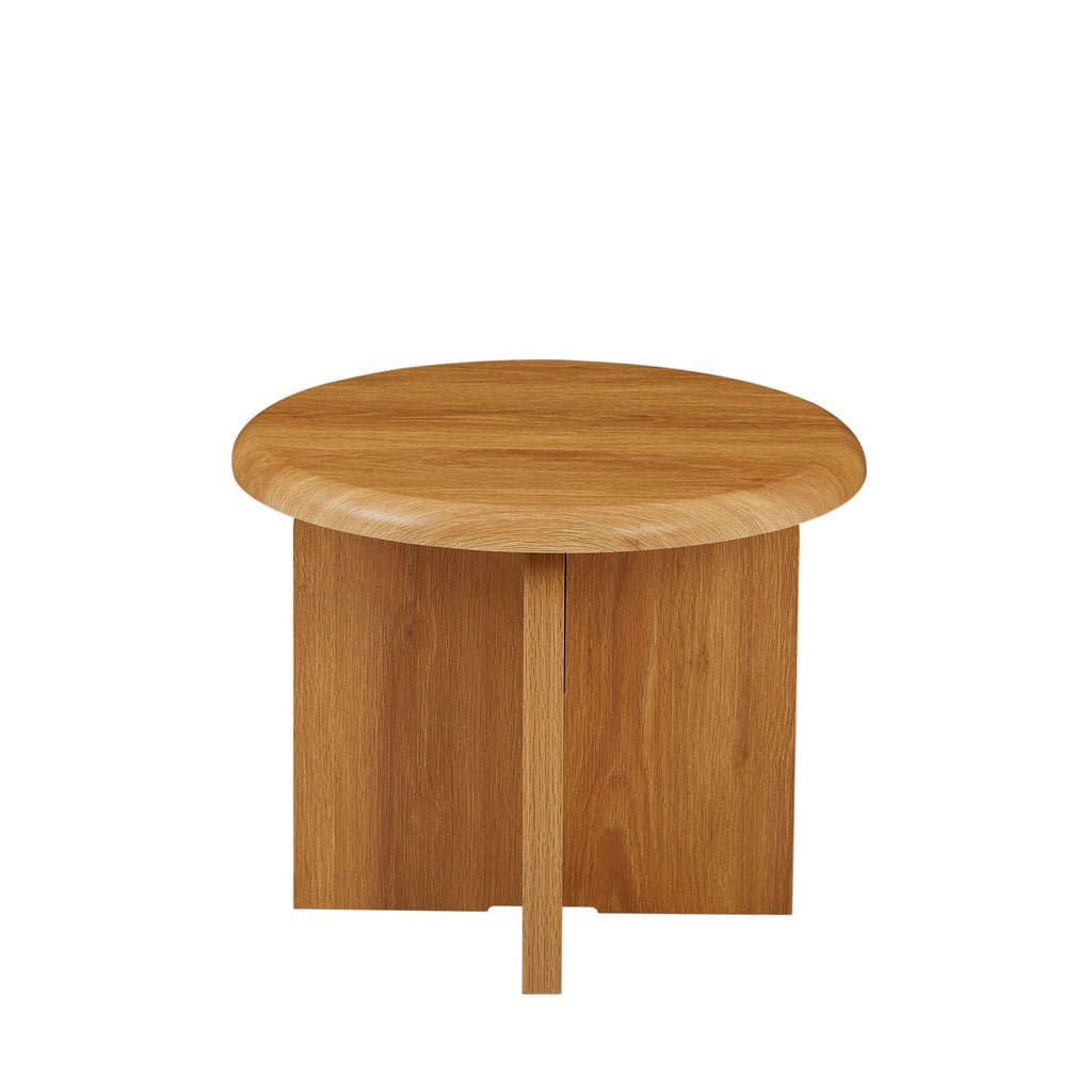 Ocana - Table Basse Ronde - Effet Chêne
