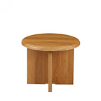 Ocana - Table Basse Ronde - Effet Chêne