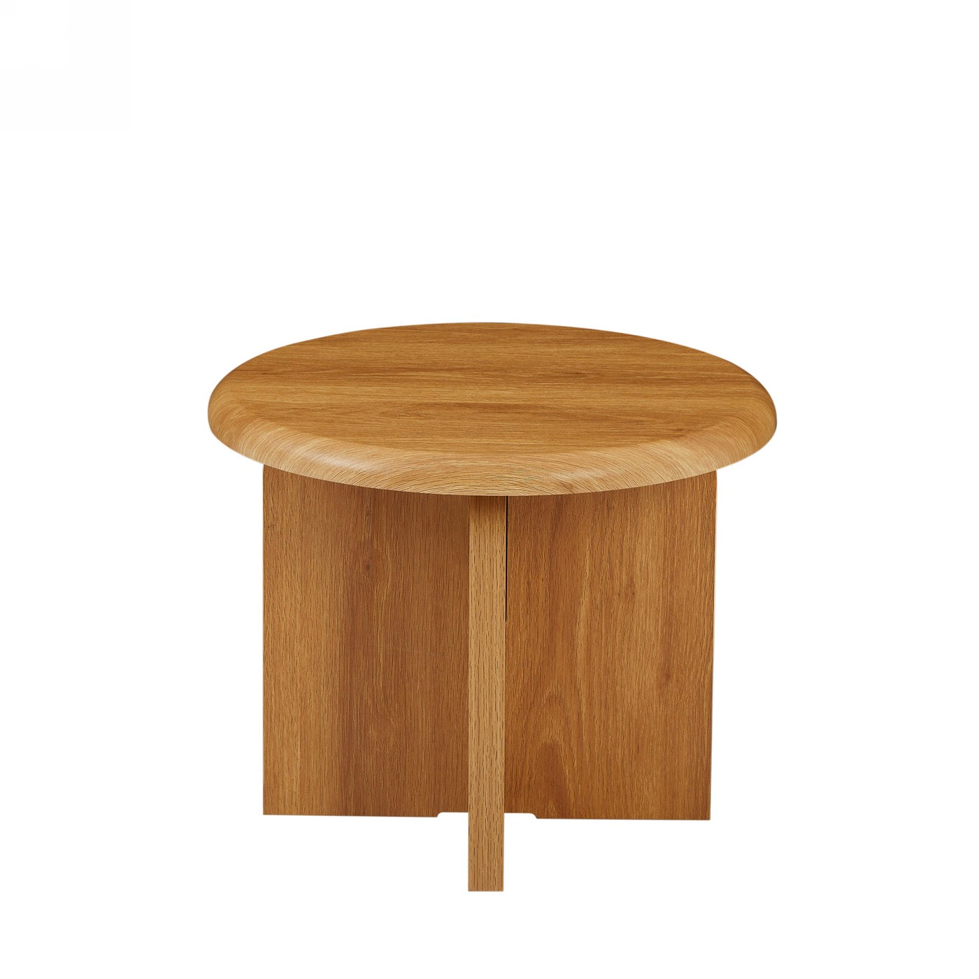 Ocana - Table Basse Ronde - Effet Chêne