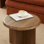 Ocana - Table Basse Ronde - Effet Noyer