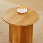 Ocana - Table Basse Ronde - Effet Chêne