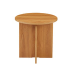 Ocana - Table Basse Ronde - Effet Chêne