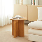 Ocana - Table Basse Ronde - Effet Chêne