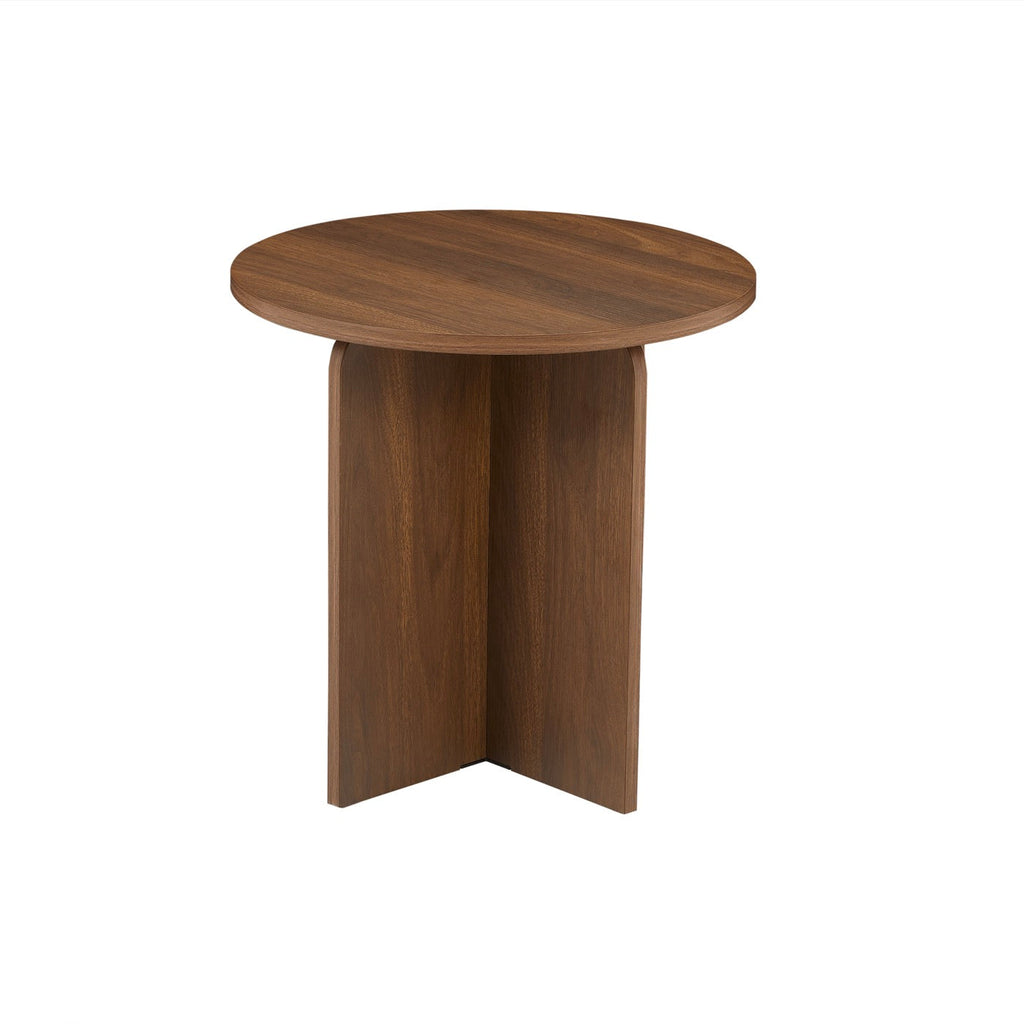Ocana - Table Basse Ronde - Effet Noyer