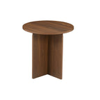 Ocana - Table Basse Ronde - Effet Noyer